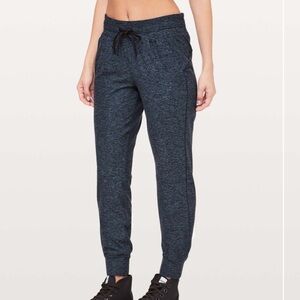 Lululemon Ready To Rulu Pants Joggers Heathered True Navy / Black Size 6